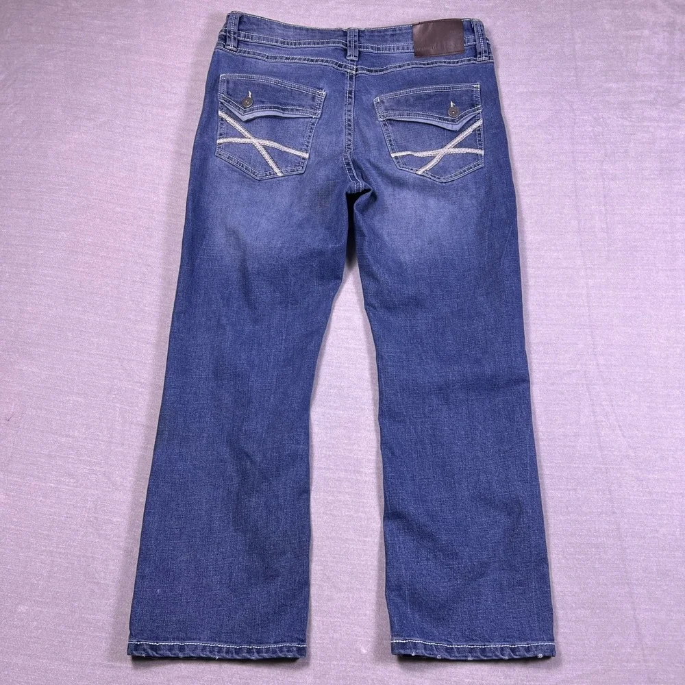 TK Axel Men Slim Boot Cut Jeans Blue‎ Denim Size 34x30 Stretch RN138823